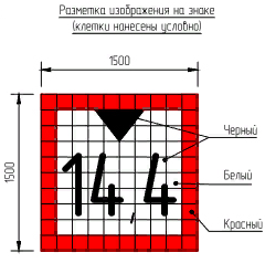 Береговой информационный знак - Соблюдай надводный габарит